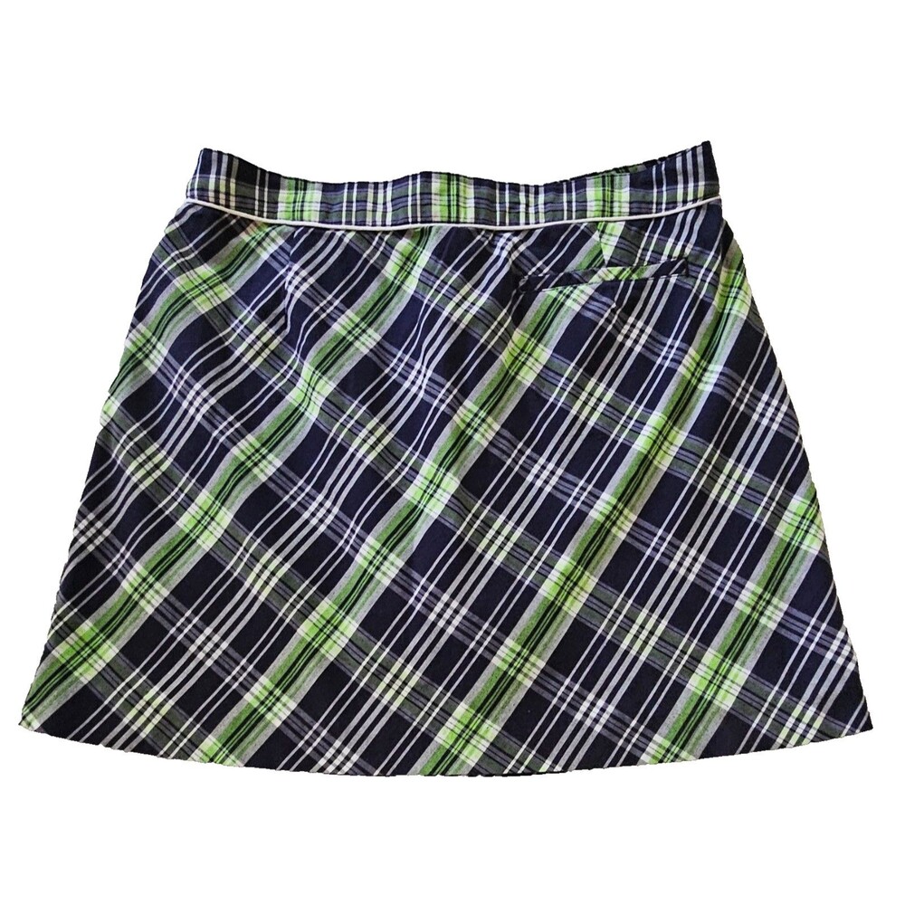 Emerald 18 Womens Golf Skirt Size 12 Plaid Skort Pockets Built‑In Shorts Comfort - Picture 4 of 10